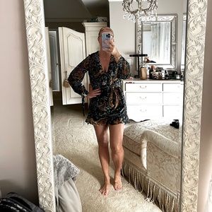 NWT beautiful burnout velvet romper